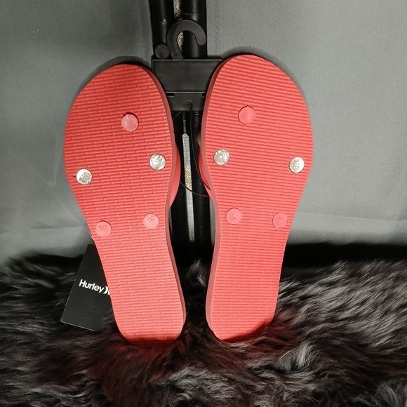 Hurley Women's 7M Brave Flip Flop Sandals - Floral/Pink - Picture 6 of 8